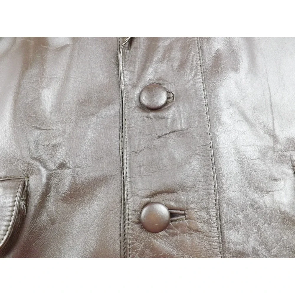 Adler Leather Jacket Vintage‎ Men's Size 46 Dark Brown Lined - Picture 4 of 16